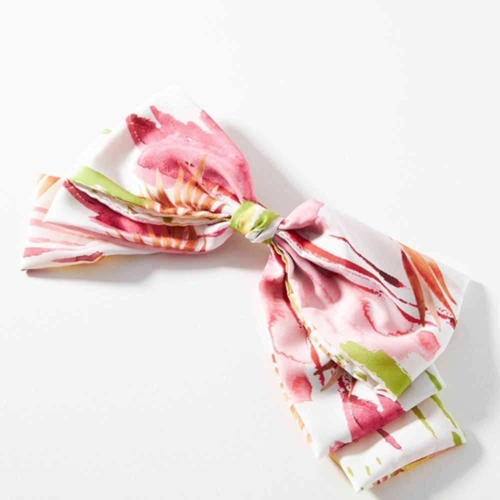 Anthropologie Tropical Hair Bow Clip